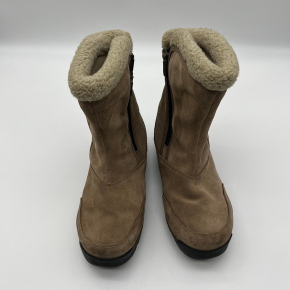 Sorel Water Fall NL1964-250 Tan Suede Waterproof Winter Boots Women 7 Thinsulate - Picture 7 of 10